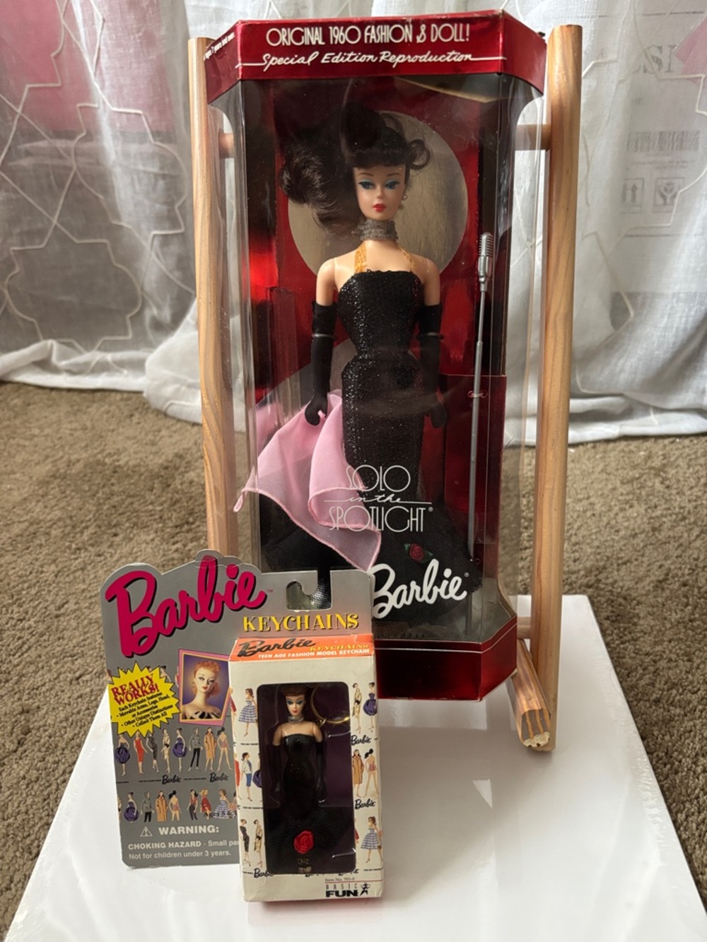 1994 Reproduction Solo in the Spotlight Barbie & Includes Matching Keychain